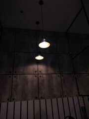 hanging lamp in the night 