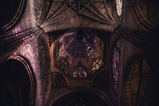 interior of the cathedral, Ghotic church.