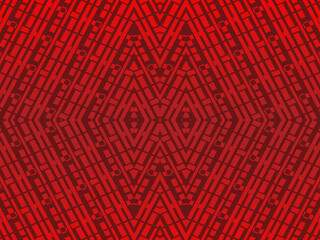 High contrast red and black glossy stripes background. Abstract technology graphic banner design. Vector corporate background.