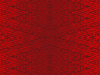 High contrast red and black glossy stripes background. Abstract technology graphic banner design. Vector corporate background.