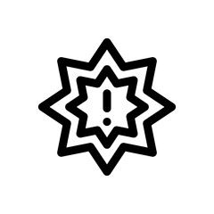explosion line icon
