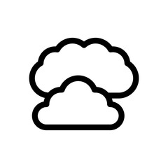cloudy line icon