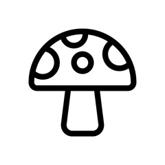 mushroom line icon