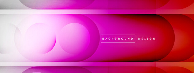 Abstract background - geometric composition created with lights and shadows. Technology or business digital template