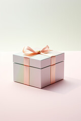 Beautiful gift box in pastel colour