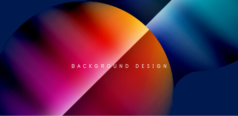 Colorful circle abstract background. Template for wallpaper, banner, presentation, background