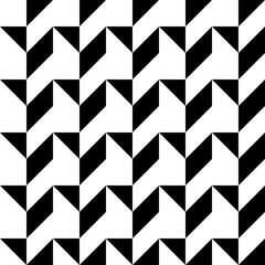 Black and white geometric pattern in modern style for print and design