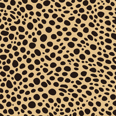 Abstract leopard safari spots seamless background