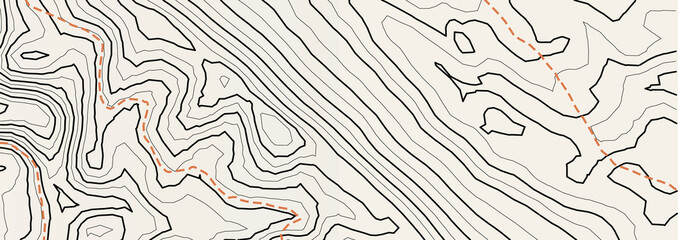 contour line topographic map, terrain lines, geography map, mountain, double cover size of contour lines, 
