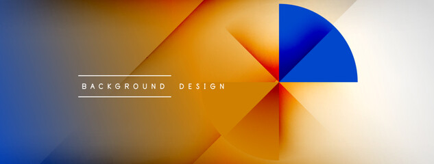 Abstract vector background. Shadow lines and lights with round elements and circles composition. Vector Illustration For Wallpaper, Banner, Background, Card, Book Illustration, landing page