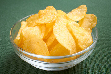 potato chips in the bowl