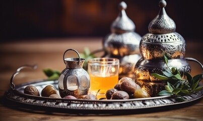 Moroccan inspired ornament for celebrating Ramadan Kareem