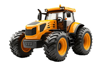 Farm Machinery   Tractor Illustration on transparent Background 