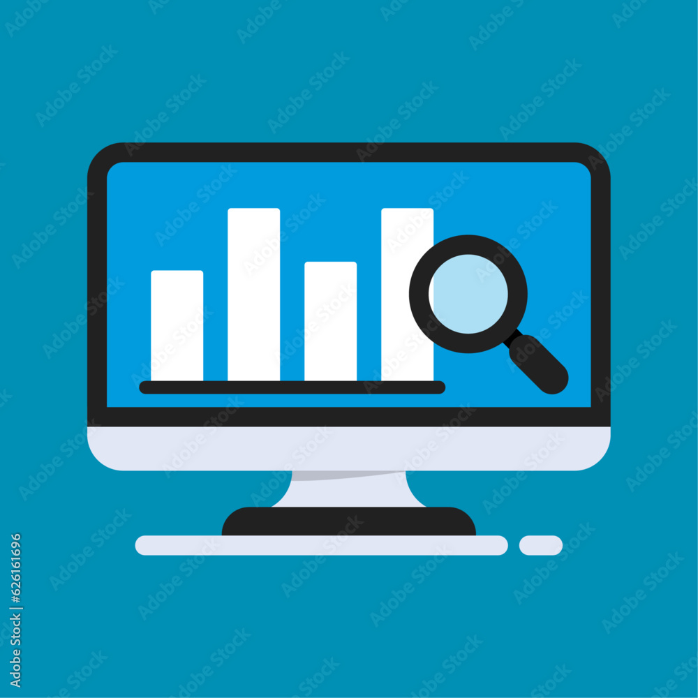 Poster data analytics icon. sign for mobile concept and web design. vector illustration