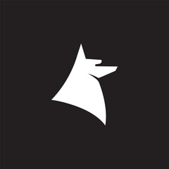 power ultra wolf logo icon design.