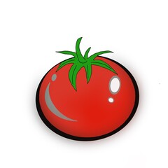 tomato on a white background