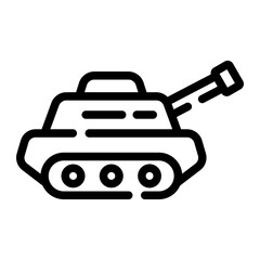 tank Line Icon
