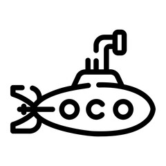 submarine Line Icon