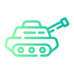 tank Line Gradient Icon