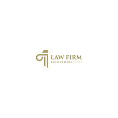 law firm logo template in white background