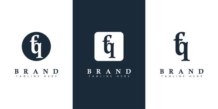Modern and simple Lowercase FQ Letter Logo, suitable for any business with FQ or QF initials.