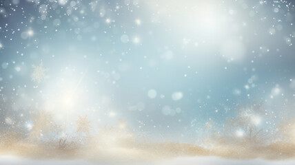 Fototapeta premium Elegant snow banner glistening under the winter sun. AI Generated