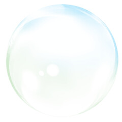 sphere bubble. water drop isolated on white background