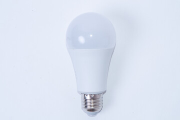 Incandescent LED light bulb isolated on white background