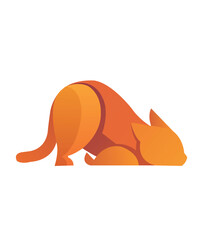 Laid-Back Whiskers: The Lazy Cat