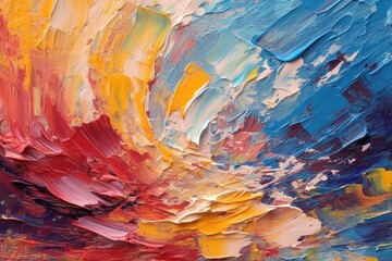abstract painting style background with color splashes Generative Ai