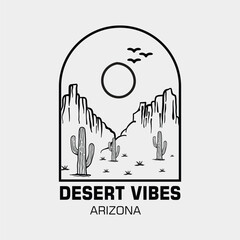 Mountain and camp illustration, outdoor adventure . Vector graphic for t shirt and other uses.