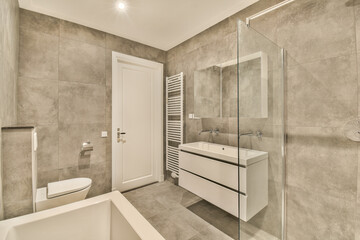 a bathroom that is very clean and ready for you to use in the day or night, it's time
