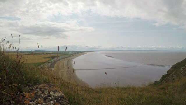 View towards Brean Beach and Berrow Beach, North Somerset
