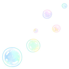  Bubbles Hand drawn.