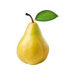 pear on transparent background Remove png created with Generative AI, Clipping Path
