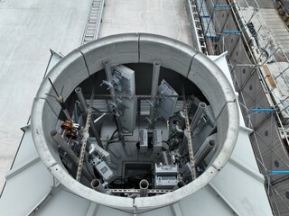 A cell site, cell phone tower, or cellular base station.