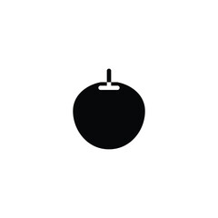 apple icon. solid icon