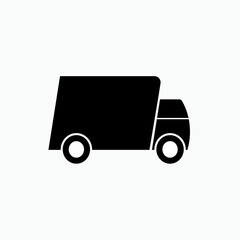Delivery Icon. Send Package Symbol. Courier Sign - Vector Logo Template.    