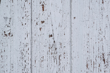 Arrière plan texture bois usé avec peinture blanche écaillée - Fond vintage