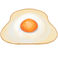 fried egg on a plate
