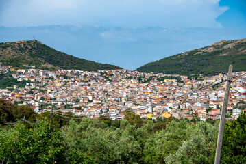Naklejka premium Town of Arbus - Sardinia - Italy