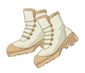 Safari boots for men or women, clothes fashion