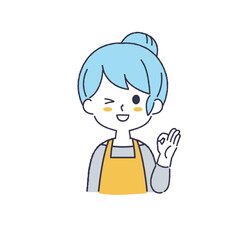 シンプルな女性のイラスト