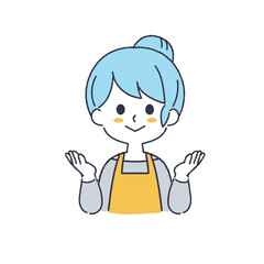 シンプルな女性のイラスト