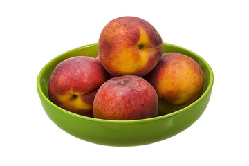 Ripe bright peaches