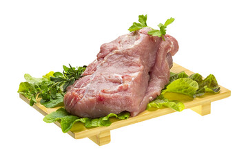 Raw pork meat