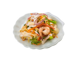 Asian seafood salad