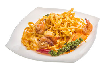 Fried noodles with shrimps