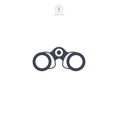 Binocular icon symbol vector illustration isolated on white background