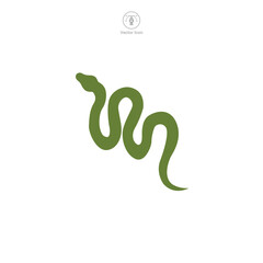 Snake icon symbol vector illustration isolated on white background